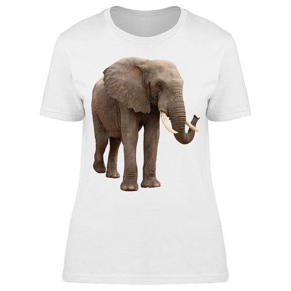 Elephant Walking, Side T-Shirt Women -Image by Shutterstock, Female XX-Large