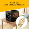 thumbnail image 4 of Boquilla extrusora de latón, cabezal de impresora de rosca Hotend MK8 para filamento CR-6 SE de 1,75mm, 4 of 5
