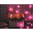 thumbnail image 5 of Butterfly Curtain Lights, 8 Modes 48LED Twinkle String Light with Remote 4.9FT USB Powered Window Fairy Light, Decorative Lights for Bedroom, Party, Wedding, Holiday, Christmas (Pink), 5 of 13