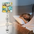 thumbnail image 4 of Square Wall Clock,Collage Of Rustic Wooden Planks In Various Shades And Shapes,Silent Non-Ticking Wall Clock Decor for Home Office Kitchen Living Room Bedroom(10inch), 4 of 4