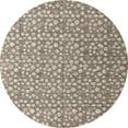 thumbnail image 1 of Ahgly Company Tapis Rond Abstrait Beige Brun pour Intérieur, 4 Pieds Rond, 1 of 6