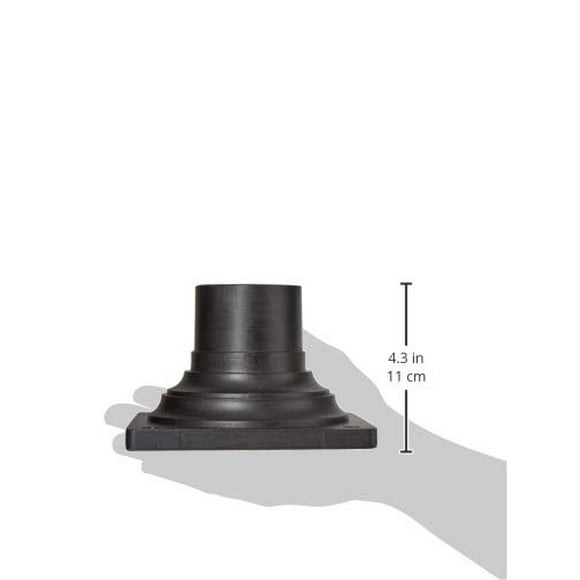Acclaim 5999BC Pier Mount Adapters Collection Outdoor Pier Mount, Black Coral