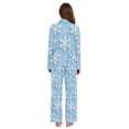 thumbnail image 3 of FORMRS Womens Pajama Set Long Sleeve Top and Pants with Pockets Soft Comfy Lounge Sleepwear, Sizes S-2XL, Blue Snowflake, 3 of 7