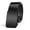 black, variant on Toothless Automatic Buckle Men's Leather Belt, Adjustable Buckle, High-Elasticity Inner Wear Dress Belt&Waist Size 50 Width 1.38 inches