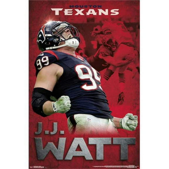 Posterazzi TIARP14054 Houston Texans - Jj Watt 2015 Poster Print - 22 x 34 in.