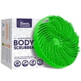 thumbnail image 1 of Scrubber Body Scrubber Scrubber, antimicrobiano, silicona, verde, 1 of 7