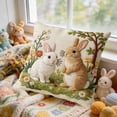 thumbnail image 6 of D 17.72 Inch Easter Throw Pillow Cover Cute Embroidery Pattern Decorative Pillowcase For Sofa Bedroom Living Room And Spring Holiday Home Decoration, 6 of 7
