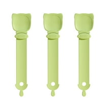 Cat Treat Squeezing Spoon, Pet Feeding Tool with Clip for Cat Puree and Snack Tubes, Reusable Pet Feeder Spoon for Cats and Small Pets