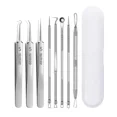 thumbnail image 2 of 3-8Pcs Blackhead Clip Pimples Tweezer Blackhead Remover Stainless Steel Cell Clip Beauty Product Acne Needle Skin Cleanning Tool, 2 of 10