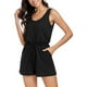 thumbnail image 1 of Camiseta sin mangas de mujer, informal y elegante, de color liso, con pantalones cortos. Ideal para ir al colegio, a fiestas, a la playa o de vacaciones. Disponible en tallas S/M/L/XL., 1 of 3