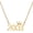 Golden, variant on Number Pendant Year Necklace Crown Stainless Steel Chain Women Necklace Birthday Gift,Silver 2000