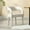 Linen-Beige, variant on Dayalane Modern Upholstered Dining Chairs Set of 2, Sherpa Barrel Accent Chairs with Open Back and Arms, Comfy Kitchen & Dining Room Chairs with Wood Legs for Living Room/Bedroom,White