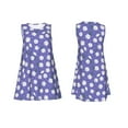 thumbnail image 7 of Yiaed Daisies Flowers Print Women's Sleeveless Dress, Loose Fit Summer Dress, Casual Sleeveless Dress for Women, 7 of 7