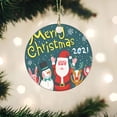 thumbnail image 3 of Gibobby Colgante Navidad Navidad Verde Decoración 2021 Adorno Snow Decoración y(Green), 3 of 5