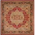 thumbnail image 2 of SAFAVIEH Mahal Trecia Oriental Area Rug, Natural/Navy, 5'1" x 5'1" Square, 2 of 6
