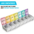 thumbnail image 3 of MEDca 7-Day Pill Organizer with Snap Lids, Weekly Medication Holder, 3 of 8