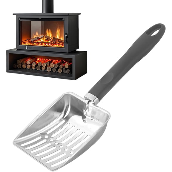 Coal Sifter - Coal Sifter, Stainless Steel Hollow Design,BBQ Campfire Charcoal Tool | Heat Resistant Wood Stove Scoop,for BBQ Campfire Charcoal Grill Camping Garden