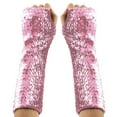 thumbnail image 2 of RXMEKW Gants Sans Doigts pour Femmes, Gants à Paillettes pour Fille Aguichant, 2 of 4