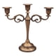 thumbnail image 2 of Candelabro de tres brazos de estilo europeo para decoración de bodas y cenas marrón, 2 of 6