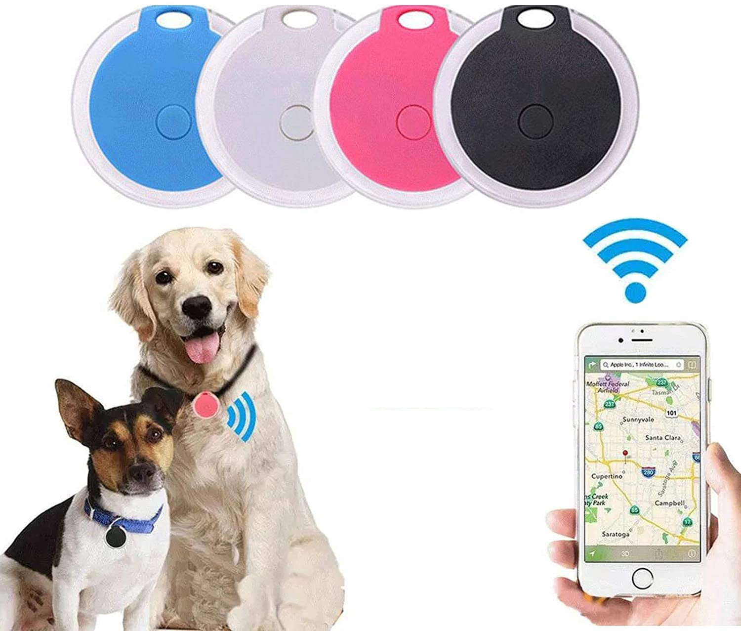 Rastreador GPS Para Gatos Sin Suscripción - Funciona Con Find My De Apple, Impermeable IP67