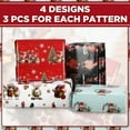 thumbnail image 3 of Neighborly Nook 12 Sheet Christmas Wrapping Paper Not Roll Vintage Funny Animal Gift Wrap Folded Flat for DIY Crafts Birthday Holiday Xmas Party Supplies,20" x 28"(White,Mint Green,Black,Red,Chicken), 3 of 13