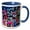 Blue/White, variant on 3drose, Colorful Handle Bars. Choose Your Scooter. Funny Abstract, 11oz Two-tone Green Mug