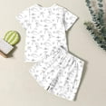 thumbnail image 3 of REDARER Dinosaur Tree Coloring Page Print Short Sleeve 2 Piece Kids Pajama Set, Loungewear Sleepwear for Boys & Girls,9-10 Years, 3 of 4