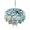 Teal, variant on Outdoor Tablecloth with Umbrella Hole, Coastal Octopus Spillproof Waterproof Outdoor Table Cover, Nautical Starfish Seaweed Coral Wooden Patio Tablecloths for Party/Garden/Picnic, Round 54 inch