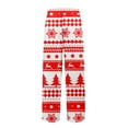 thumbnail image 5 of Fabrcox Christmas Pajama Pants for Men Christmas Snowflake Printed Drawstring Pj Pants with Pockets Casual Elastic Waist Straight Leg Lounge Bottoms, Vermilion XL, 5 of 6