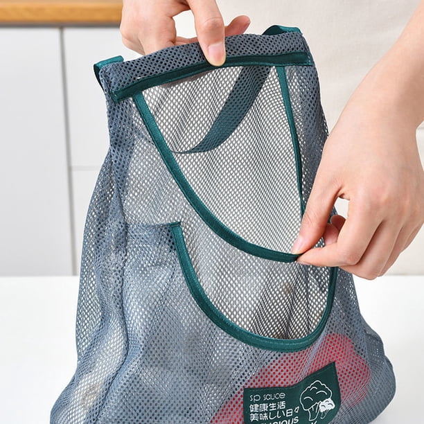 Contenedores Bolsas de comestibles organizador de cocina portátil para ajo patatas cebolla (doble capa) JShteea Libre de BPA