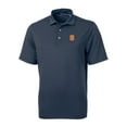 thumbnail image 2 of Men's Cutter & Buck Navy Syracuse Orange Virtue Eco Pique Recycled Polo, 2 of 3