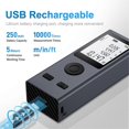 thumbnail image 3 of Mesureur de Distance Minismartlaser 50M Infrarouge Télémètre USB Rechargeable Portable à Main Outils de Localisation de Distance, 3 of 5