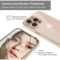 thumbnail image 3 of Compatible with iPhone 13 Pro Case, Ultra Slim Comfortable Touch Anti-Fingerprints Anti Scratch TPU+PC Phone Case [Support Wireless Charging], for iPhone 13 Pro 6.1 inch, Gold, 3 of 7