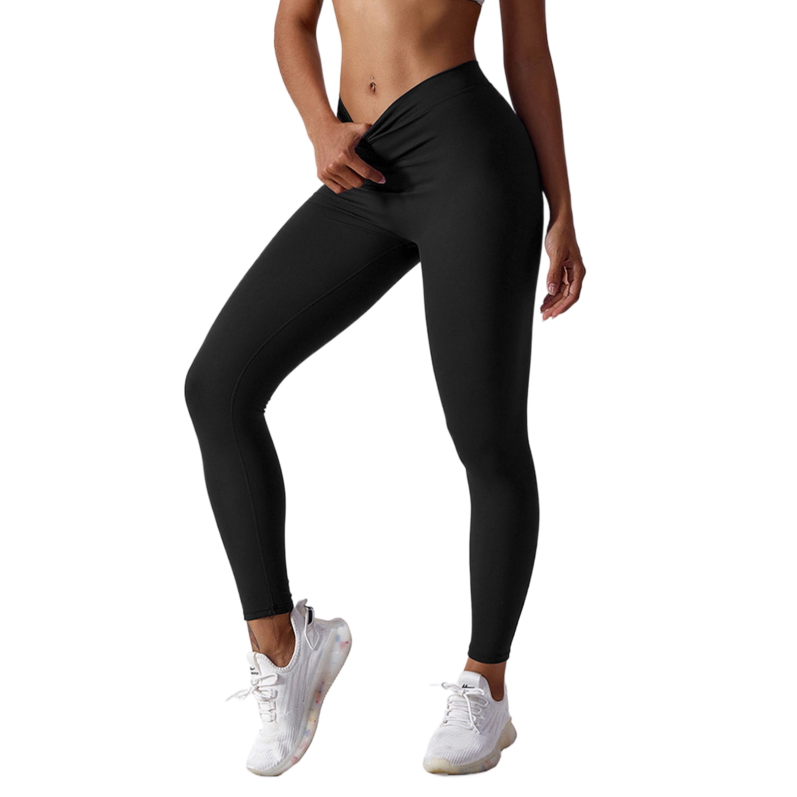 Guardoinrt Sexy Legging For Sports Venue Workout Comfortable Fitness Leggings Push Up Stretchy Sports Leggings Black S