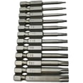 thumbnail image 1 of Torx Head Screw Driver Bit 12 Pcs Security Torx bit set 1/4 Hex Shank T5-T40, 1 of 7