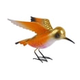 thumbnail image 2 of Estatua de pájaro de hierro para regalo, obra de arte, para mueble de jardín, centro de mesa Naranja, 2 of 9