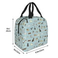thumbnail image 2 of Picia Cartoon Doodle Puppy Printed Lunch box Lunch bag for Men Women Large Capacity Lunchbox Reusable Lunch Bags Insulated Lunch Bag Lunch Box Cooler, 2 of 6
