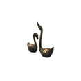 thumbnail image 3 of Exquisite Brass Swan Pair – Floral Patterns & Golden Accents, Timeless Addition to Your Collection, 3 of 6