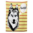 thumbnail image 3 of Ambesonne Alaskan Malamute Tablecloth Rectangular Table Cover, Husky Portrait, 60"x84", Multicolor, 3 of 4
