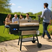 Z GRILLS Grill Elite ZPG-550B4 549 sq.in Wood Pellet Grill & Smoker, Latest PID 3.0 Controller, 2 Meat Probes, Auto Temperature Control, 8 in 1 BBQ- Bronze
