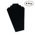 thumbnail image 1 of 6Pcs Collar Shape Necklace Display Board Jewelry Display Board Velvet Jewelry Organizer Shelf Storage Holder, 1 of 8