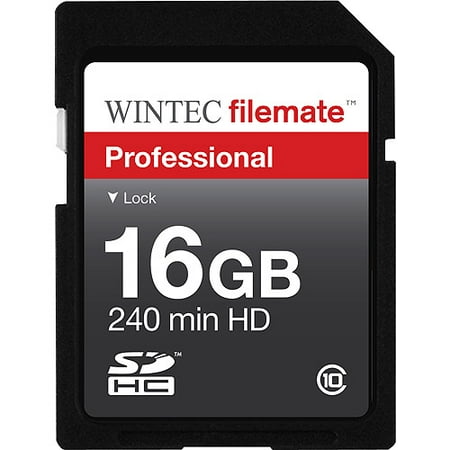Wintec FileMate 16GB Professional SDHC Flash Memory Card Class 10