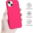 thumbnail image 7 of Designed for iPhone 13 Phone Case, [Silicone Ultra Slim Thin Series] Full Body Shockproof Protective with Soft Anti-Scratch Microfiber Lining for iPhone 13, 6.1 inch, Hot Pink, 7 of 7