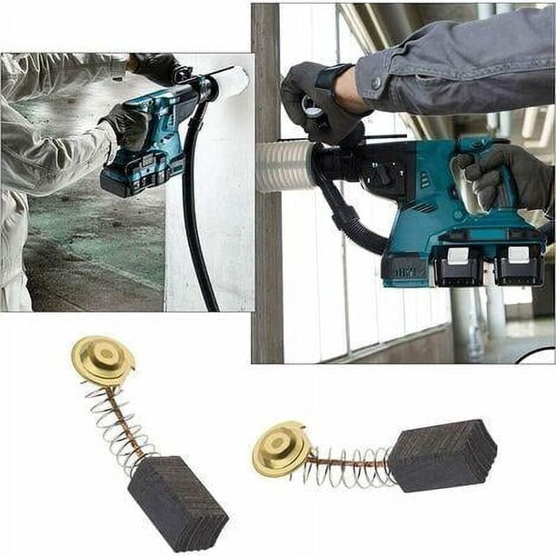 Escobilla de carbón para motor de alta calidad, repuestos ideales para reparación de herramientas eléctricas, escobillas de motor para taladro percutor eléctrico, larga vida útil, baja producción de