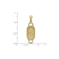 thumbnail image 2 of 14K Gold 3-D 2 Handles Rectangular Basket Charm, 2 of 4