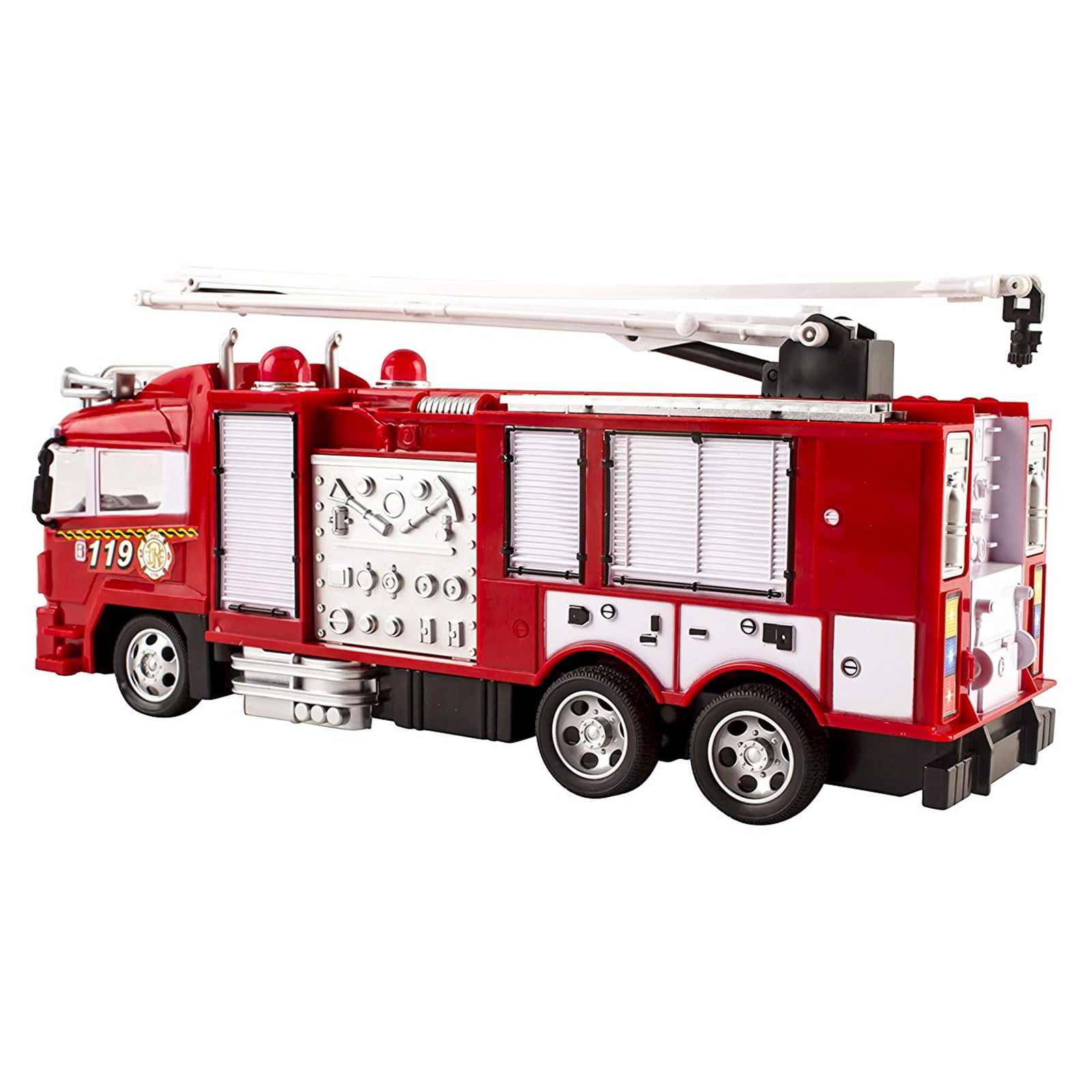 Realistic Rc Trucks Toddler with Fire Ladder New Remote Control Fire Truck Toy 