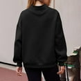 thumbnail image 6 of Womens Oversized Sweatshirts Turtleneck Pullover Long Sleeve Shirt Tops Fall Fashionable Outfits Clothes (XXL, Black), 6 of 7