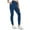 Blue, variant on Womens Pants Suits Dressy Clearance! Women's Solid Color Yoga Leggings with Soft Stretchy Opaque Slim Fit High Waist Pocket Yoga Pants Black