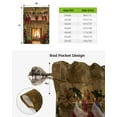 thumbnail image 4 of Watercolor Plant Flower Texture Curtains for Living Room Bedroom Modern Tie Up Window Curtain Kitchen Short Curtain, 4 of 4