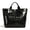 Black, variant on PVC Tote Bag for Women,Classic Plastic Woman Tote Bags for Shopping,Travel,Work,Waterproof Reusable HandBag with Inner Pocket,Idea Gift for Girlfriend,Sister,Besties(Black with Textured)